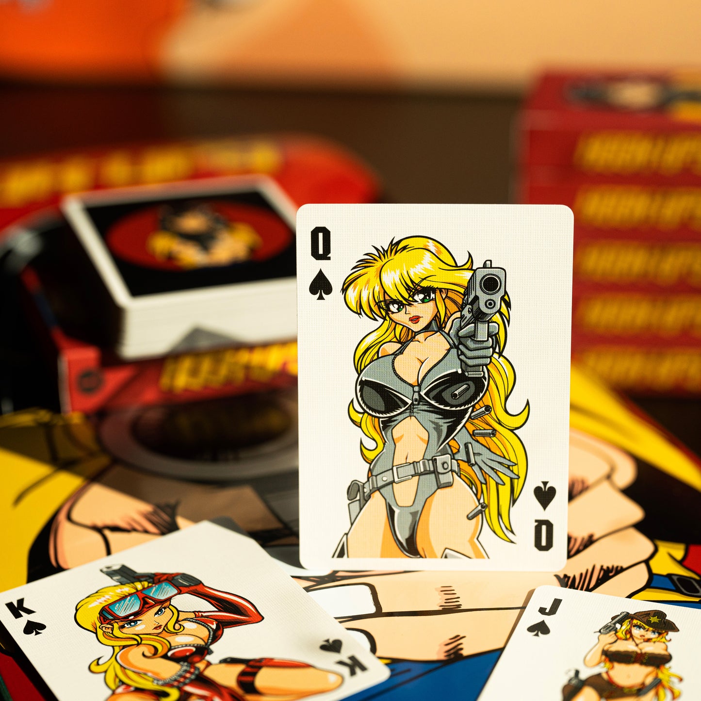 Barrel of a Gun Playing Cards GILDED LIMITED EDITION GOLD PRISM
