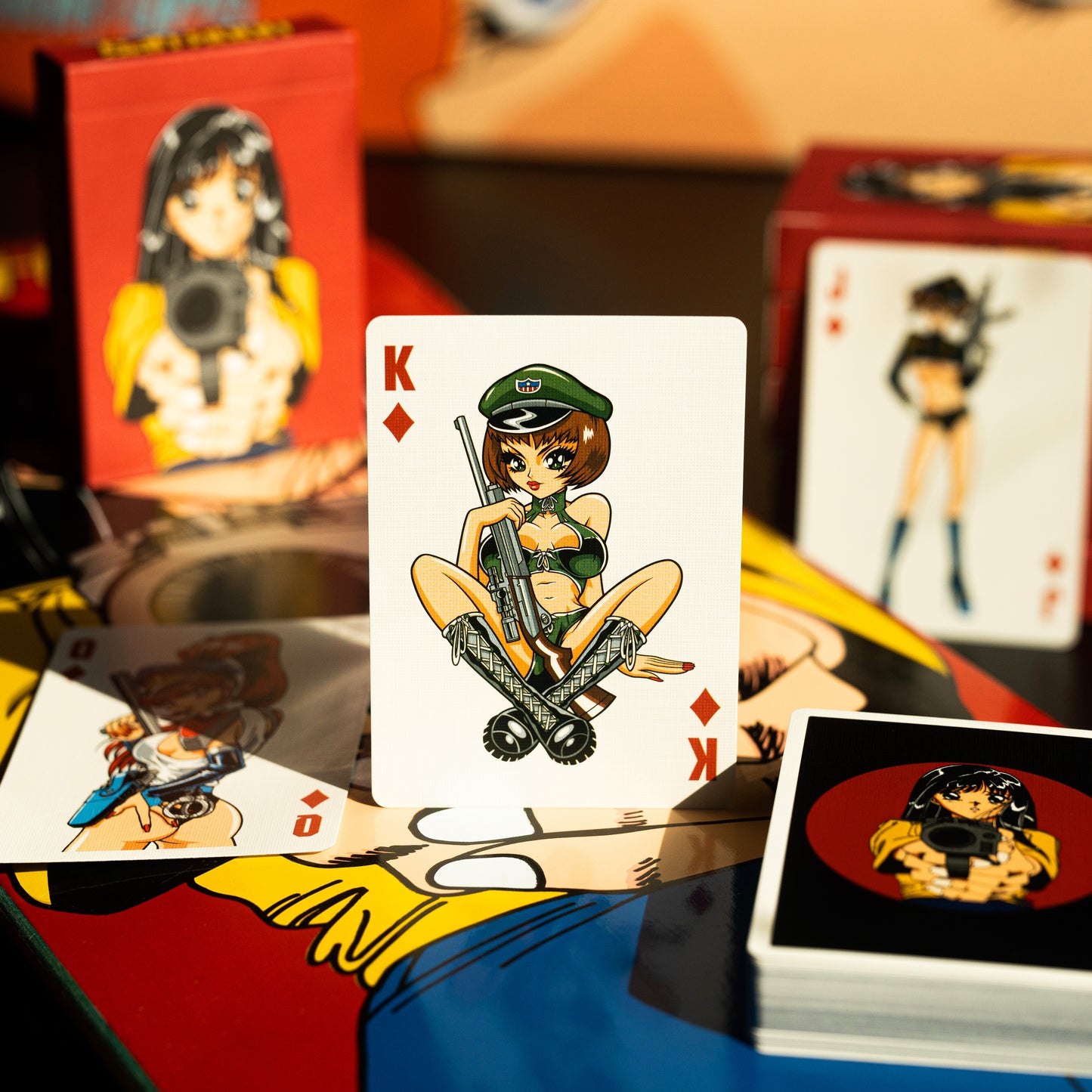 Barrel of a Gun Playing Cards GILDED LIMITED EDITION GOLD PRISM