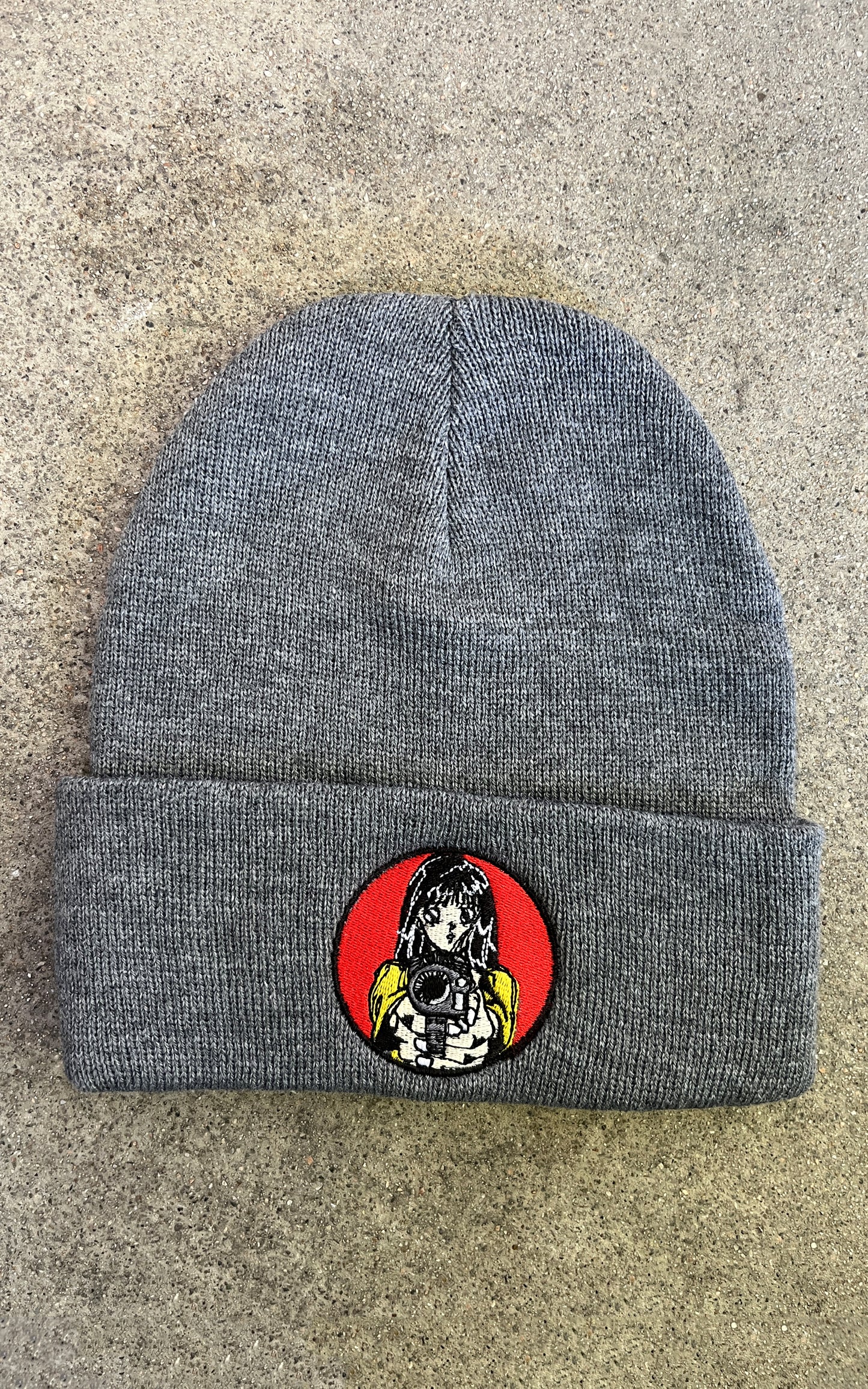 Barrel of a Gun Beanie - GREY