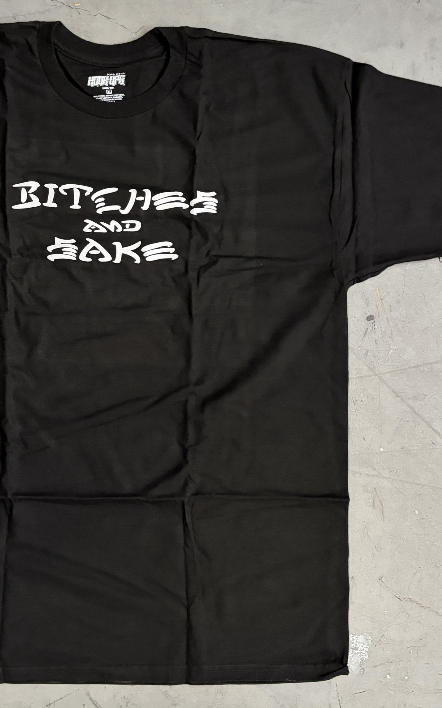 Bitches & Sake Destroy T-shirt - BLACK - NEW OLD STOCK FROM 2013