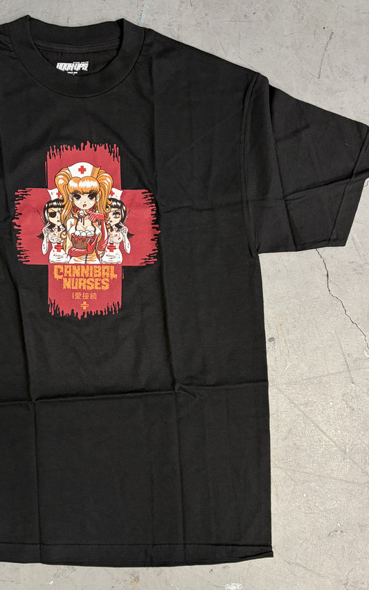 Cannibal Nurses T-shirt - BLACK - NEW OLD STOCK FROM 2011