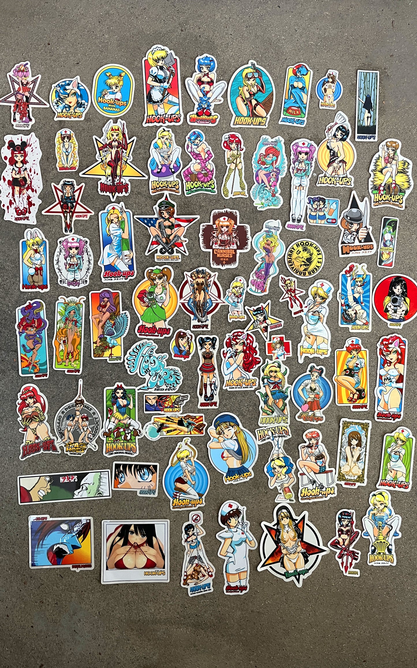 super mega 70 hook-ups classic stickers pack