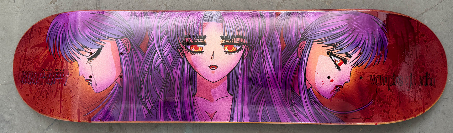 SIGNED Mika 2 - 8.0 X 31.75 HAND SCREENED PURPLE ANODIZED 1 of 1