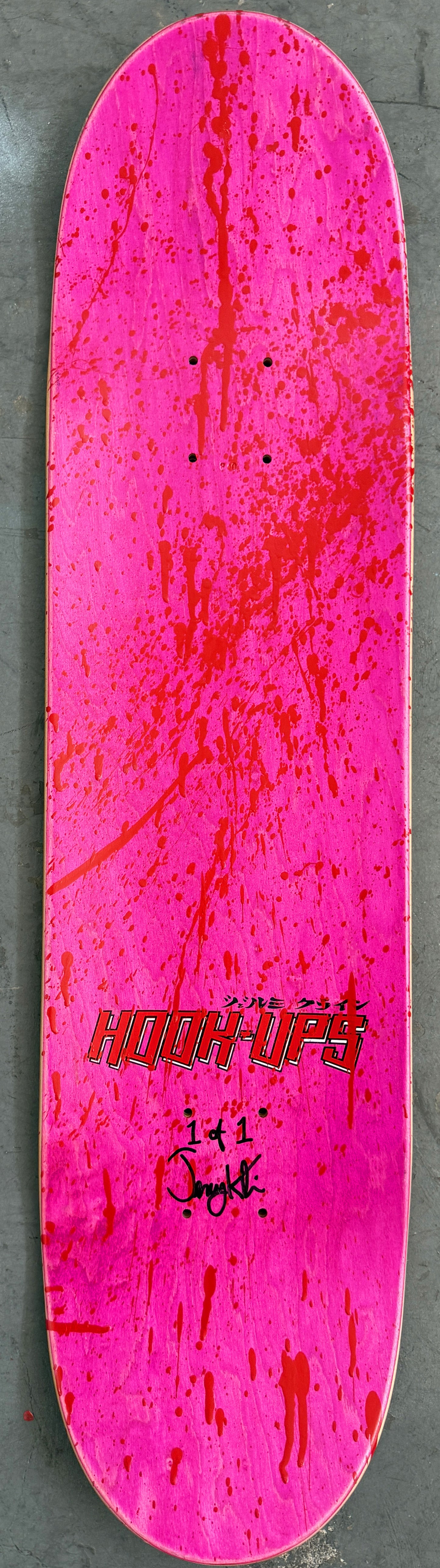 SIGNED Mika 2 - 8.0 X 31.75 HAND SCREENED PURPLE ANODIZED 1 of 1