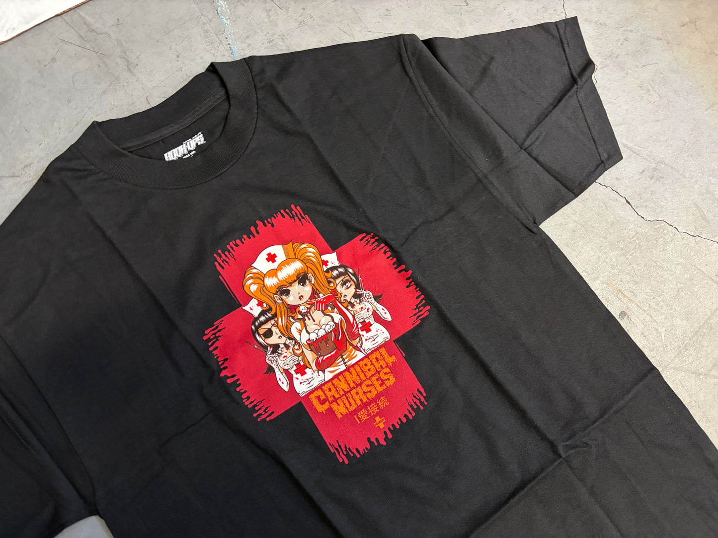 Cannibal Nurses T-shirt - BLACK - NEW OLD STOCK FROM 2011