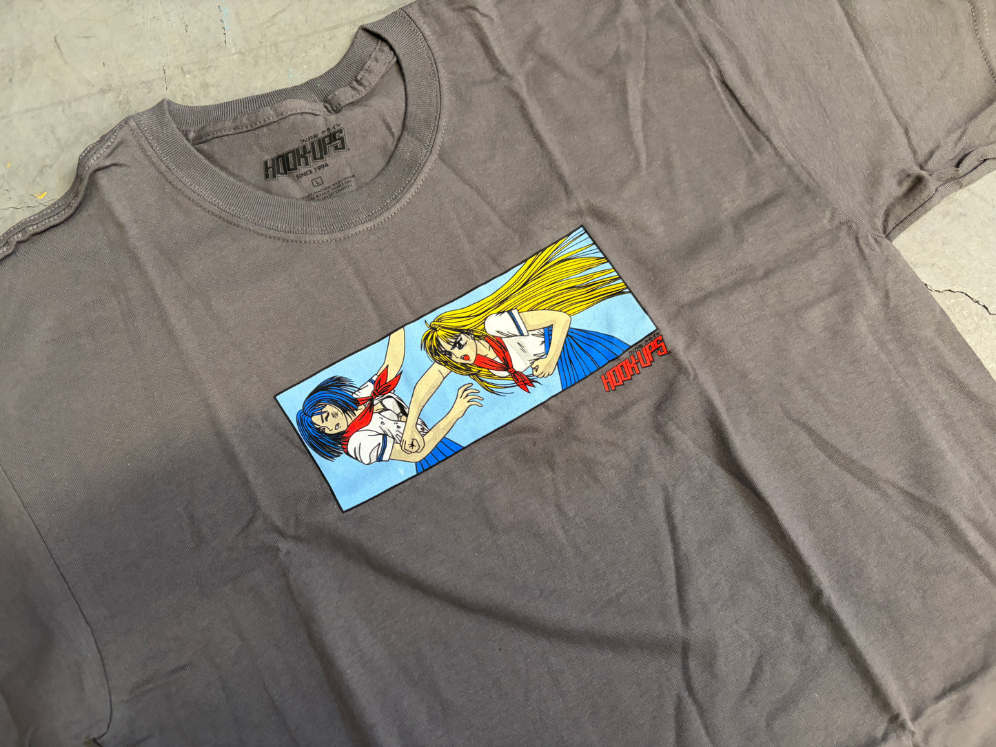 Battle School T-shirt - CHARCOAL - NEW OLD STOCK FROM 2013