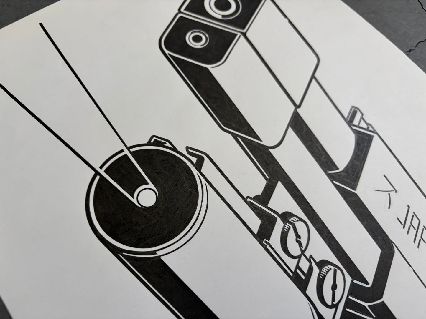 HOOK-UPS ORIGINAL INK LINE ART - DETONATOR II FROM 1997 1 OF 1