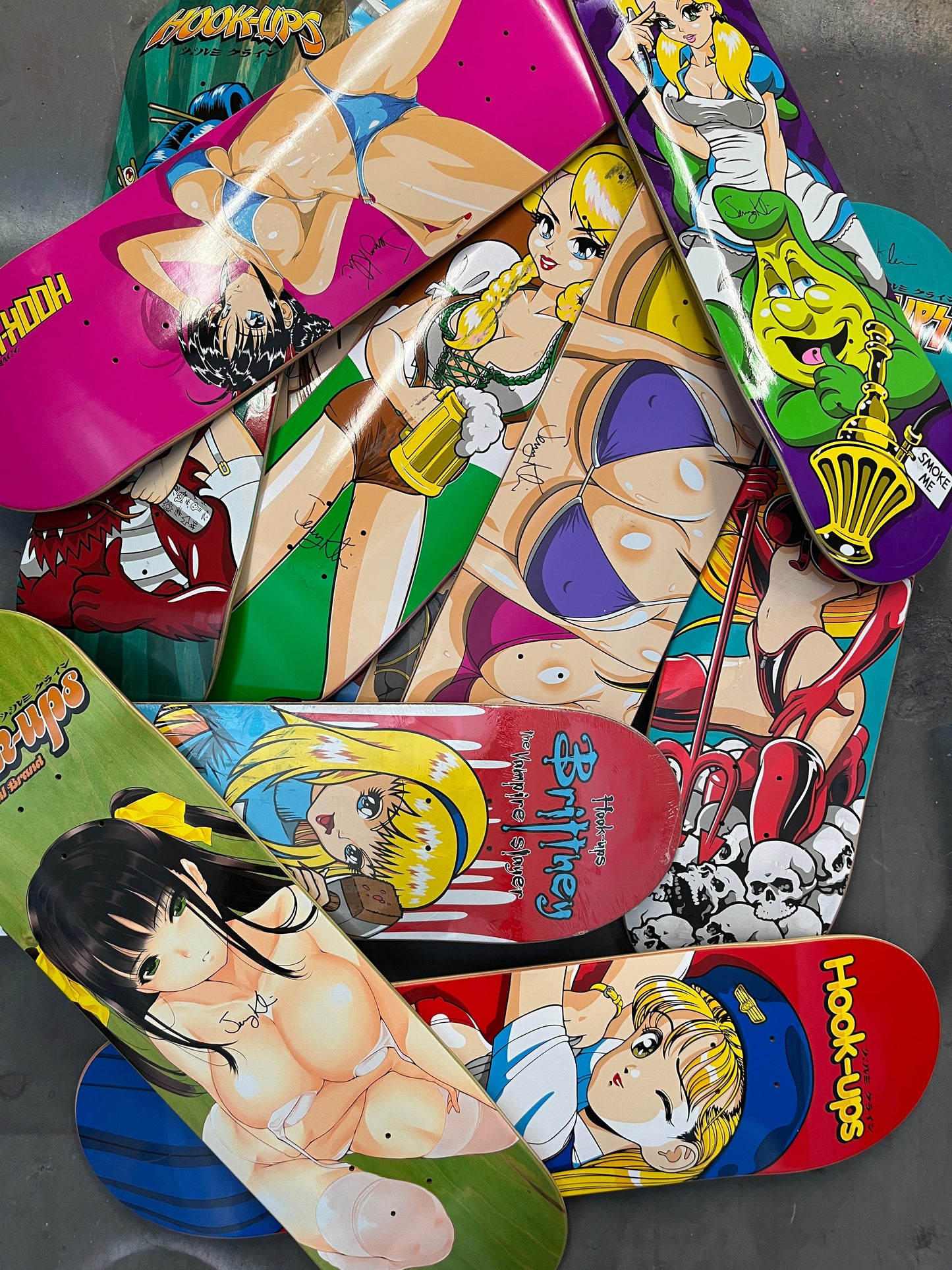 SIGNED factory second RANDOM GRAPHIC- 8.0 X 31.75