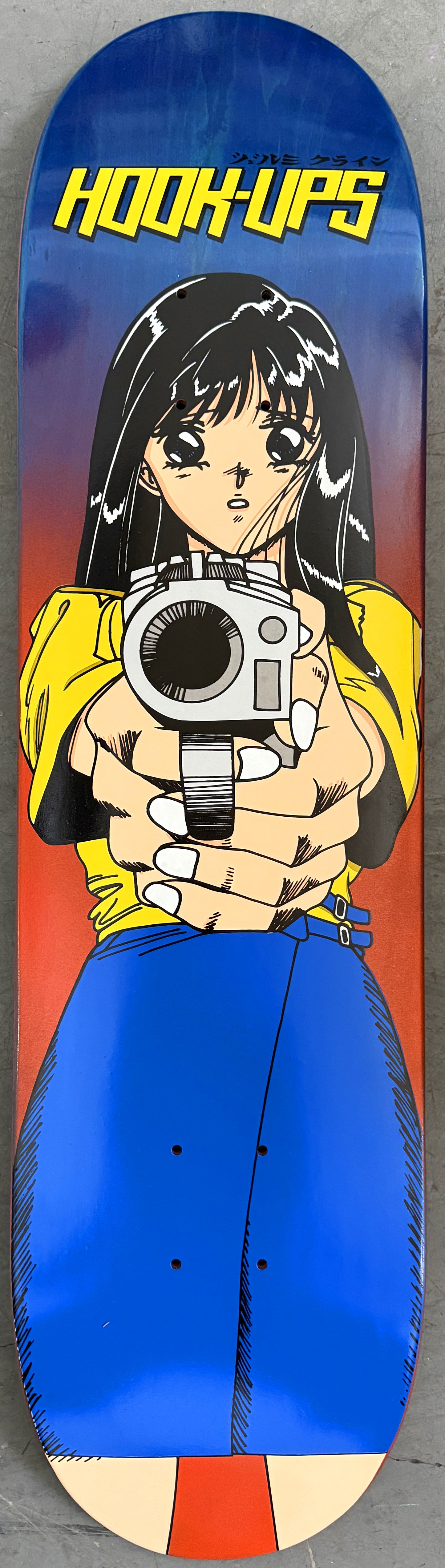 1 of 1 SIGNED Barrel of a Gun - 8 X 31.75 HAND PAINTED ANODIZED BLUE/ORANGE