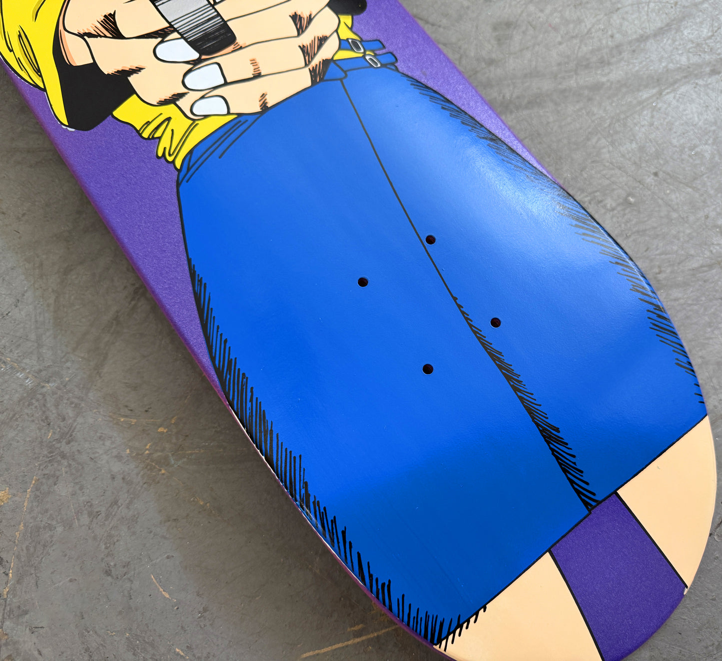 1 of 1 SIGNED Barrel of a Gun - 8.25 X 32.25 HAND PAINTED METALLIC PURPLE/PINK