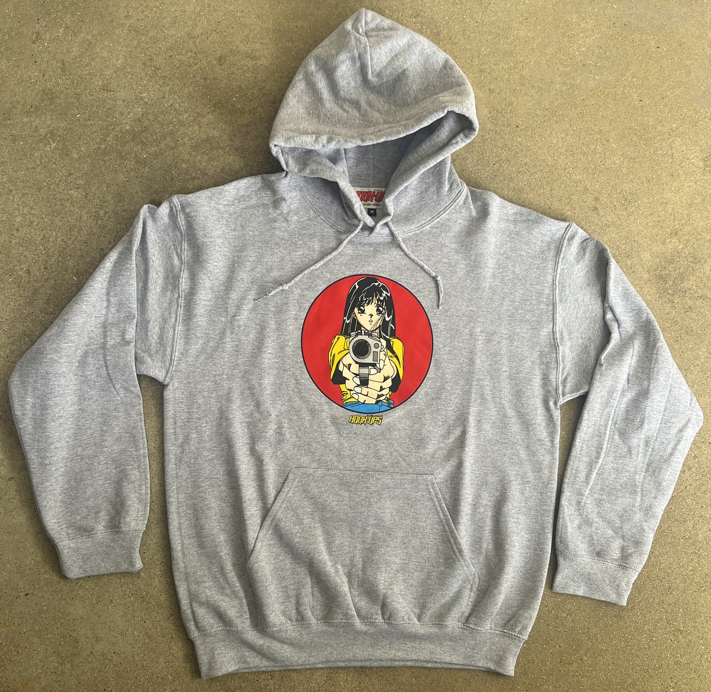 Barrel of a Gun Hooded Sweatshirt HEATHER GREY