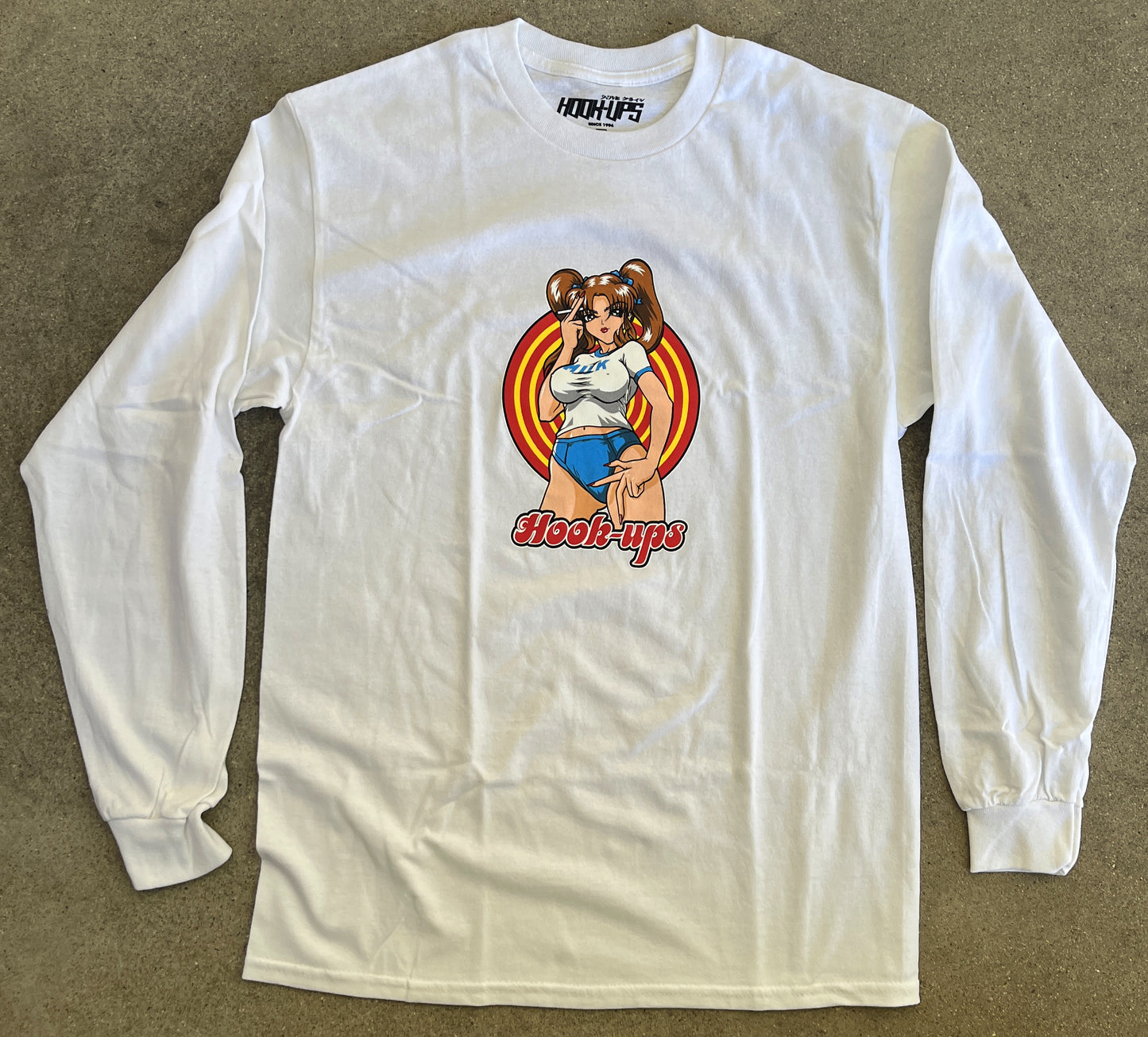 Sakura LONG SLEEVE t-shirt - WHITE