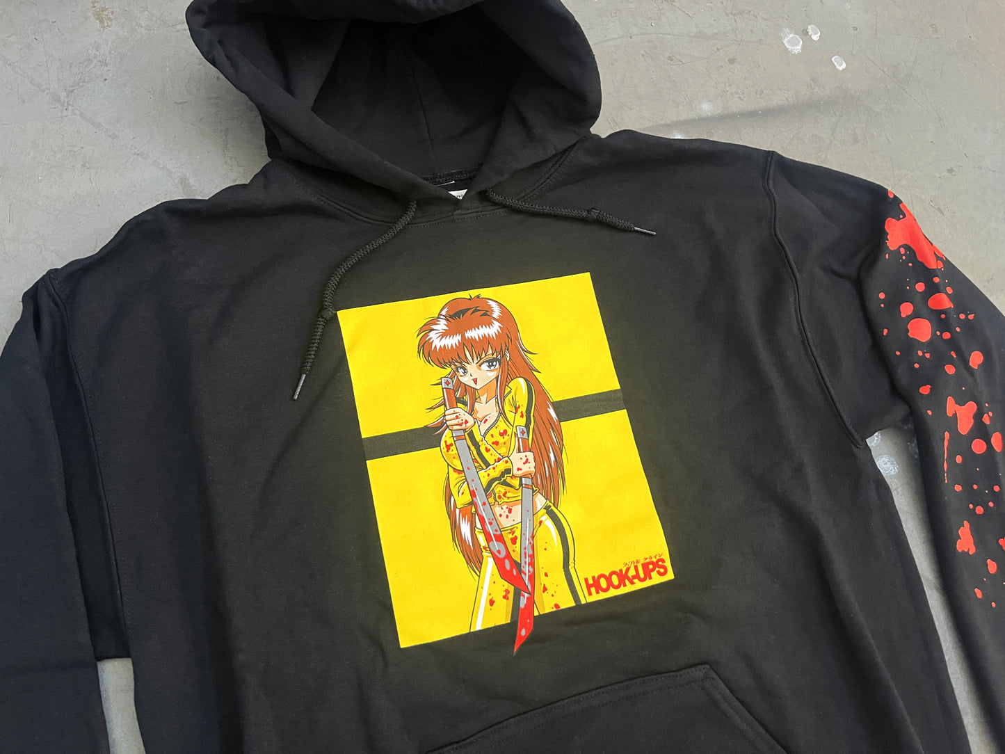 Katana Hooded Sweatshirt - BLACK