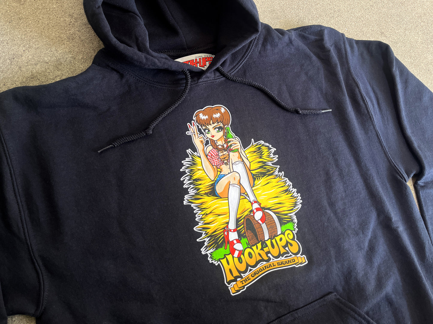 Mary Jane Hooded Sweatshirt BLACK