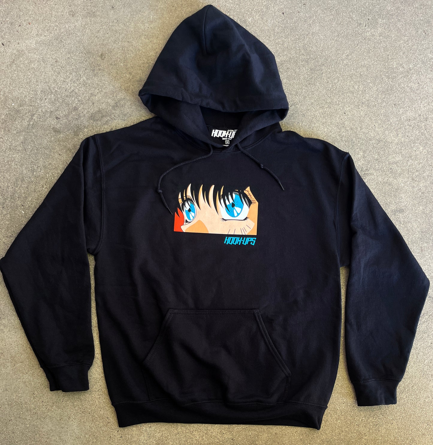 Eyes Hooded Sweatshirt BLACK