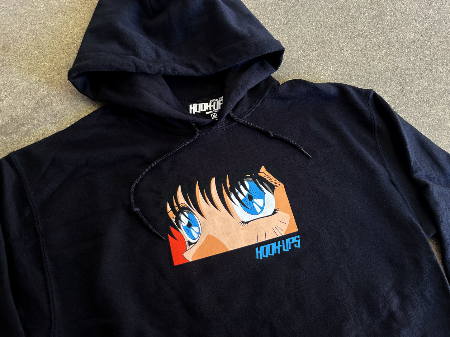 Eyes Hooded Sweatshirt BLACK