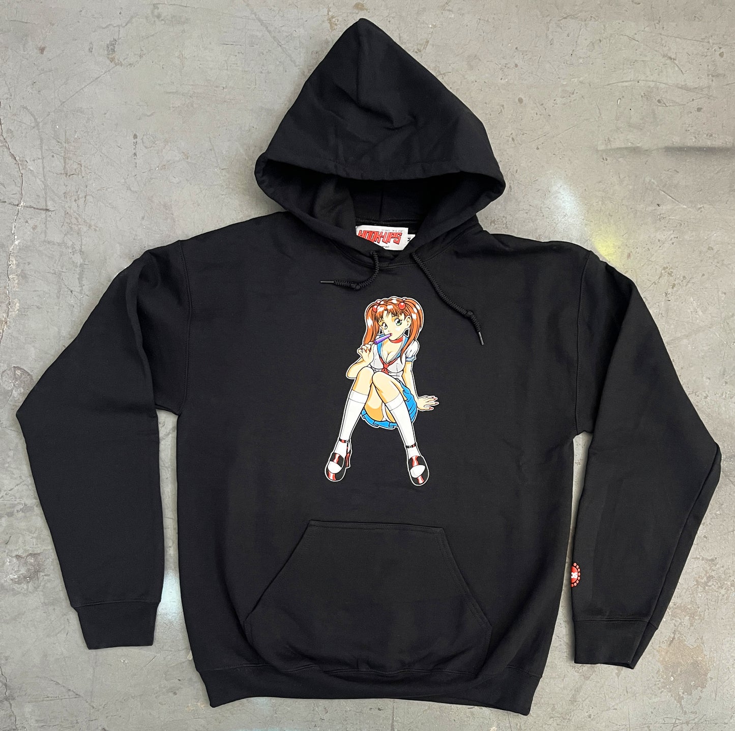 Popsicle Girl Hooded Sweatshirt BLACK