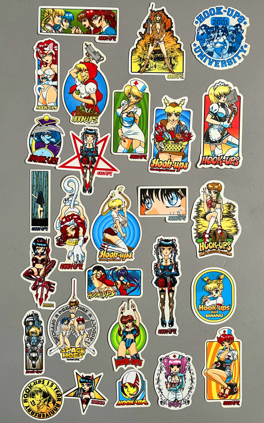 hook-ups VINTAGE sticker 27 pack