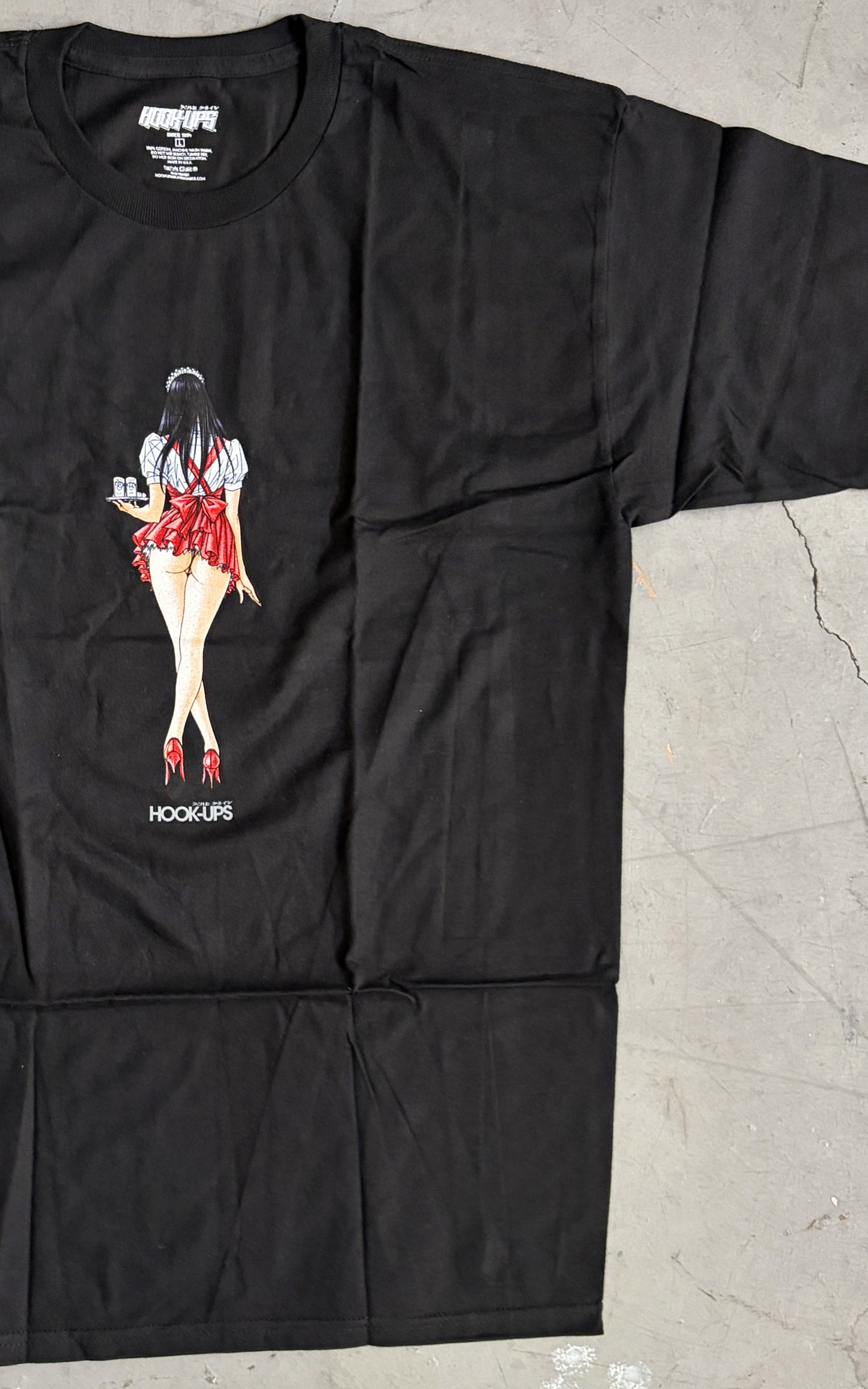 Waitress in Trouble- BLACK T-SHIRT - NEW OLD STOCK FROM 2009