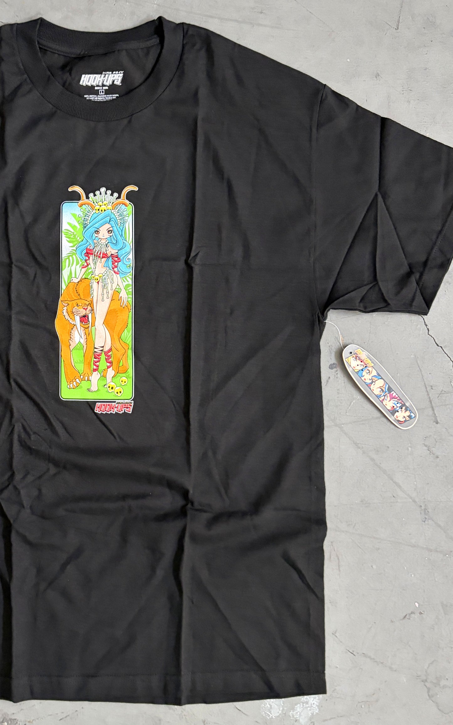 Princess Bone Bone - BLACK T-SHIRT - NEW OLD STOCK FROM 2010