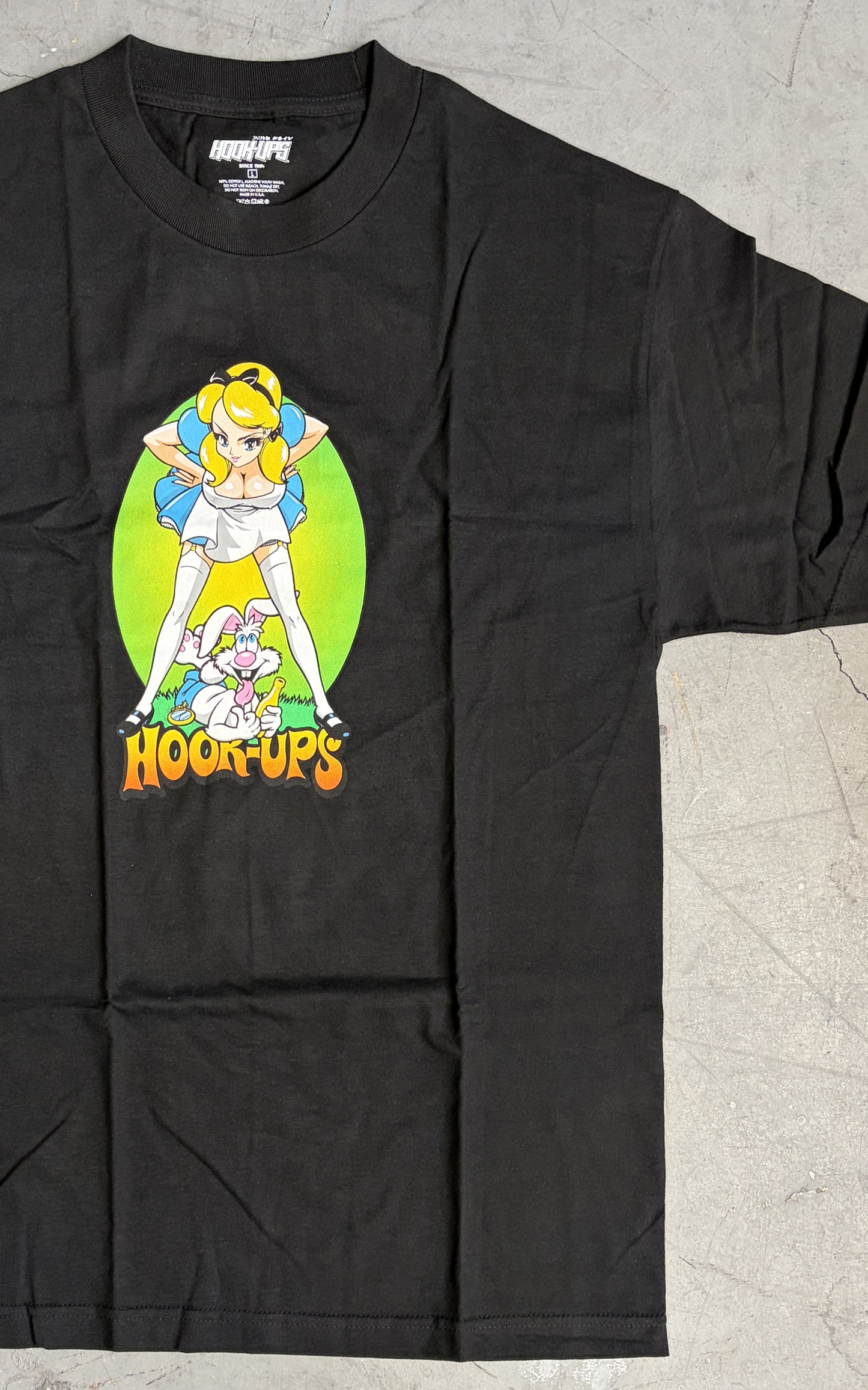 Alice & Friends - BLACK T-SHIRT - NEW OLD STOCK FROM 2010