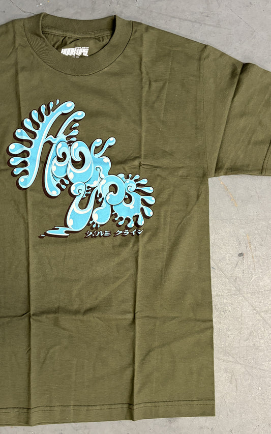 Wonderland Splash Logo - ARMY GREEN - NEW OLD STOCK FROM 2009