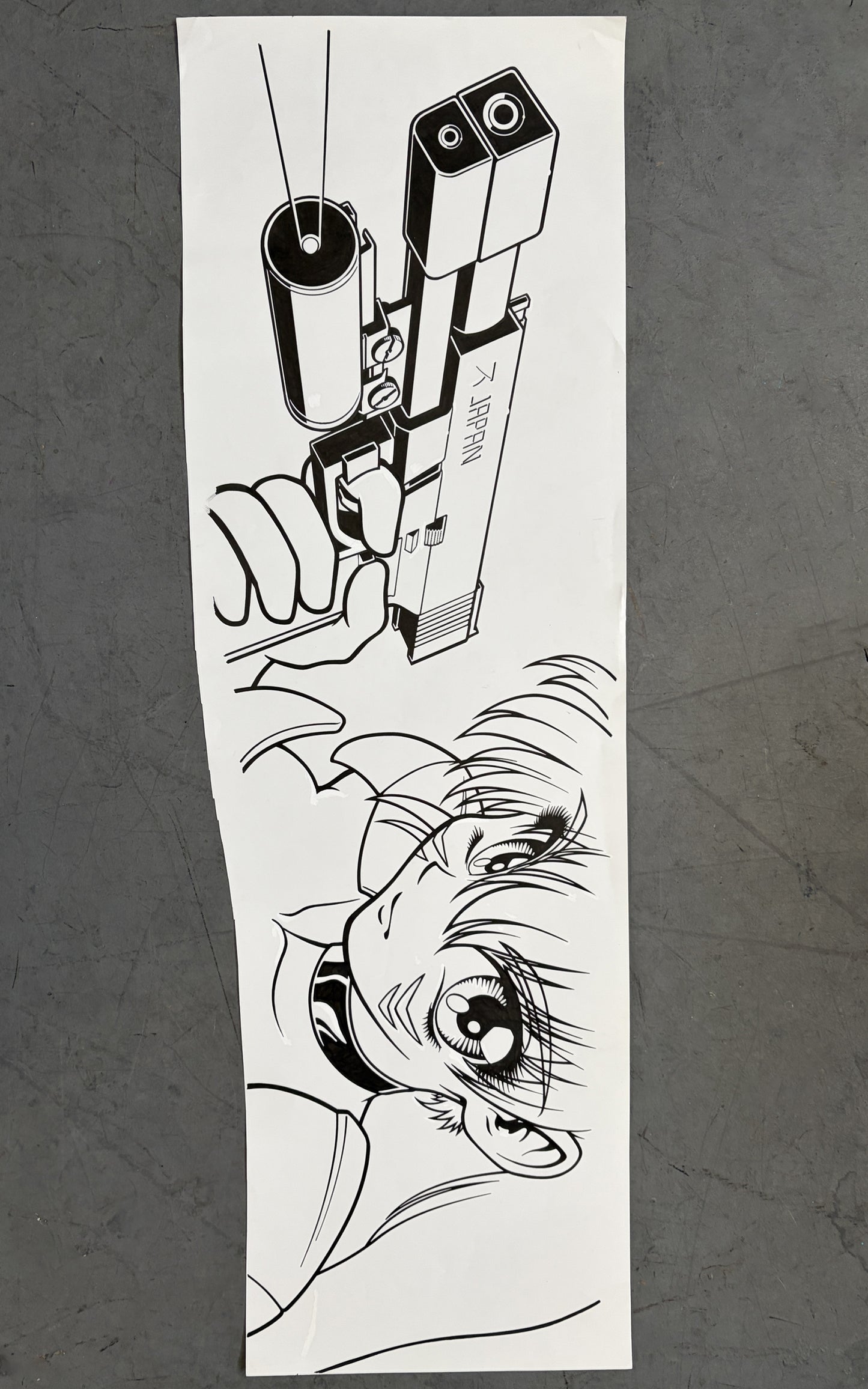 HOOK-UPS ORIGINAL INK LINE ART - DETONATOR II FROM 1997 1 OF 1