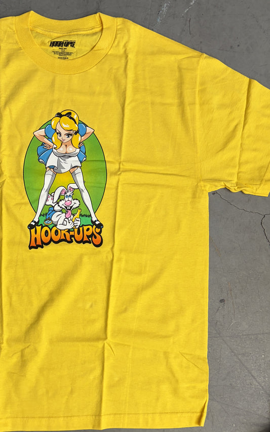 Alice & Friends - YELLOW T-SHIRT - NEW OLD STOCK FROM 2010