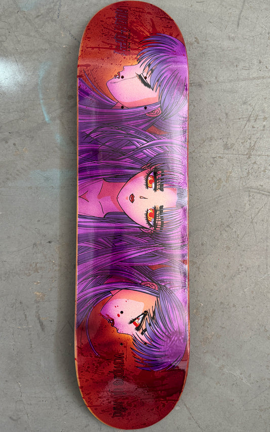 SIGNED Mika 2 - 8.0 X 31.75 HAND SCREENED PURPLE ANODIZED 1 of 1