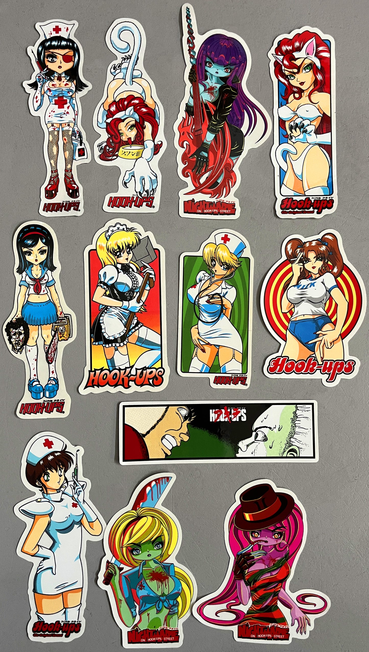 hook-ups VINTAGE sticker 12 pack