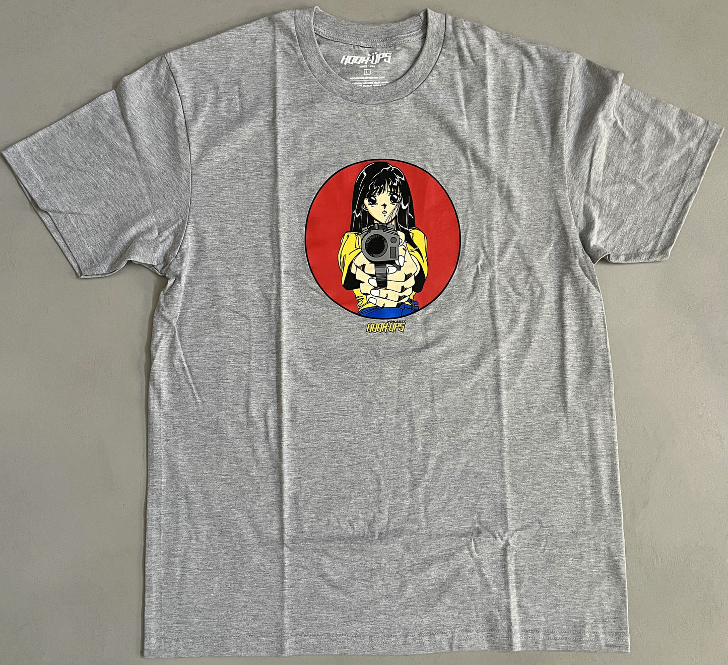 Barrel of a Gun T-shirt - HEATHER GREY