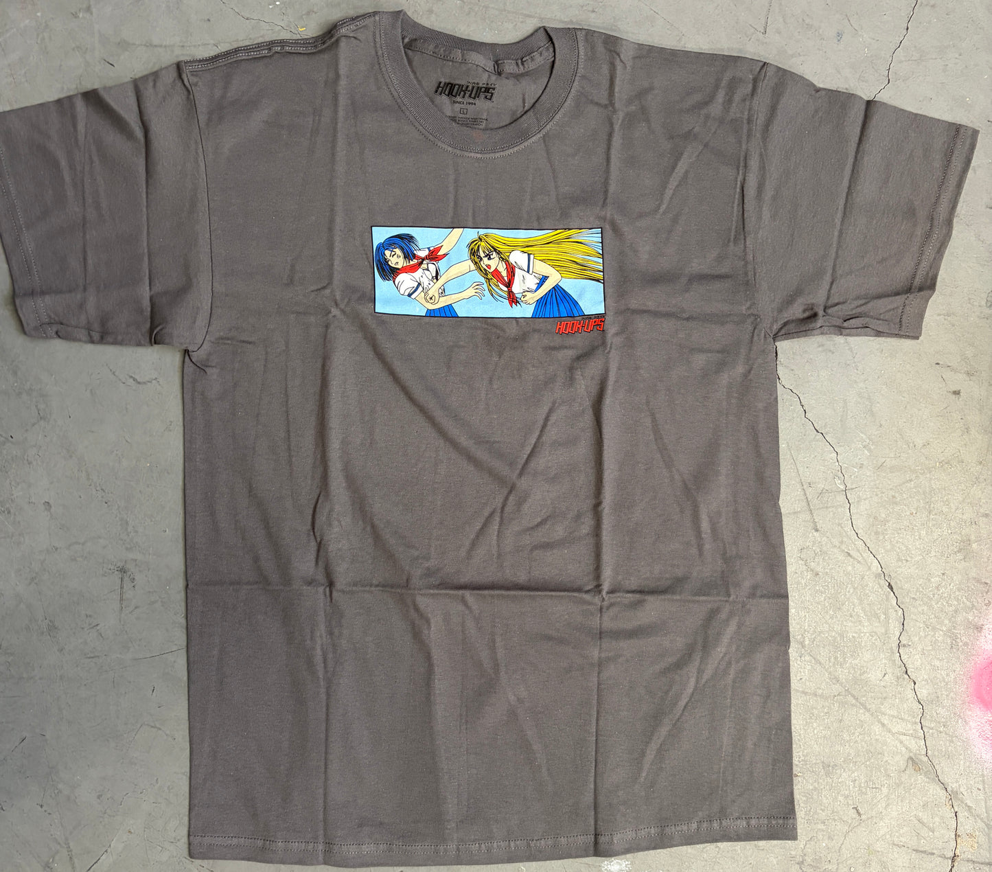 Battle School T-shirt - CHARCOAL - NEW OLD STOCK FROM 2013