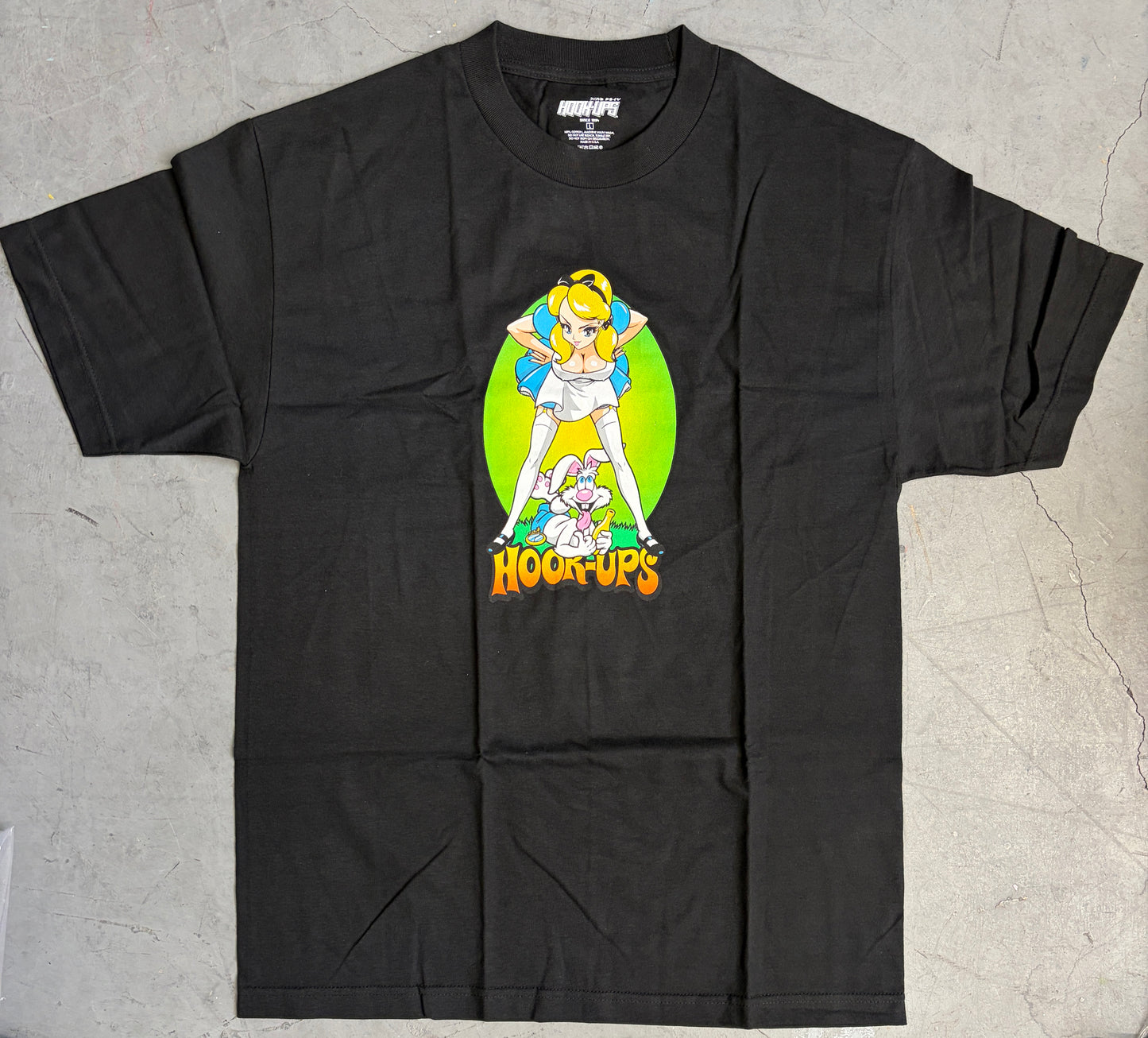 Alice & Friends - BLACK T-SHIRT - NEW OLD STOCK FROM 2010