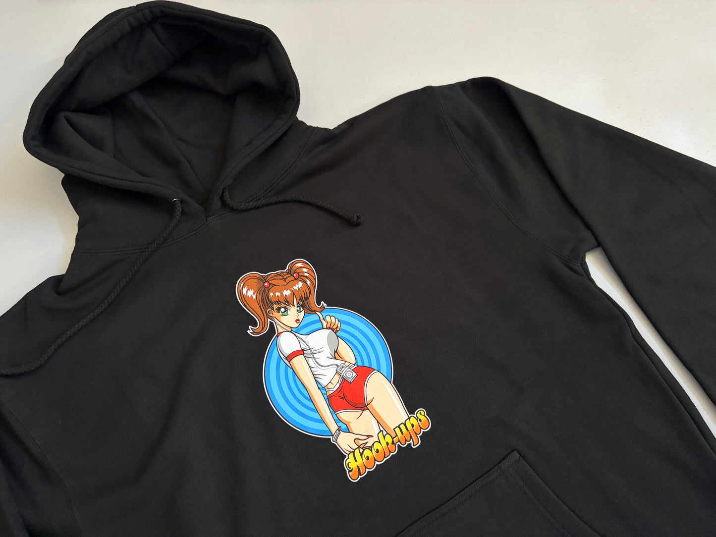 Hitchhiking Sakura HEAVYWEIGHT HOODED SWEATSHIRT - BLACK