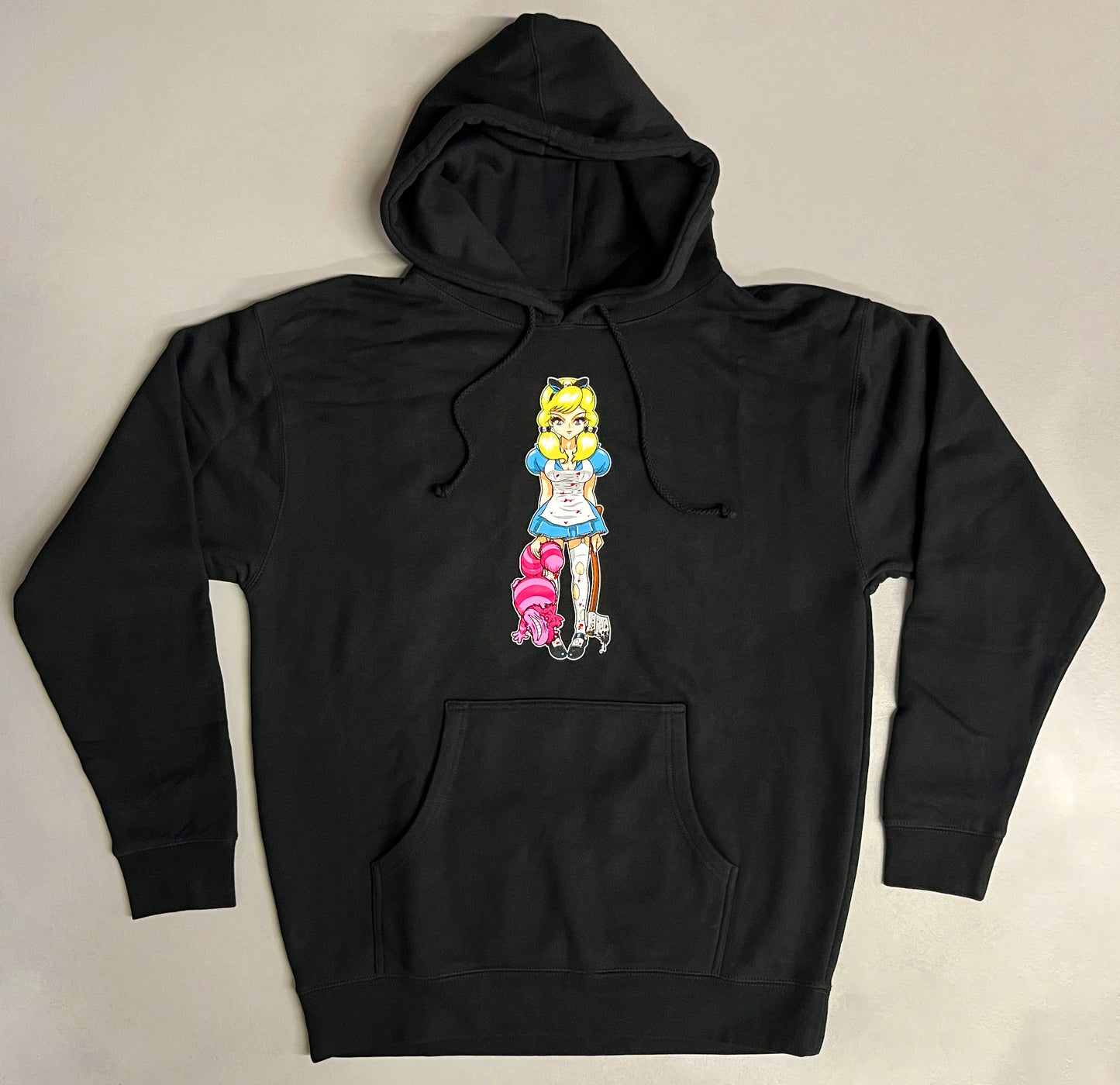 Evil Alice HEAVYWEIGHT HOODED SWEATSHIRT - BLACK