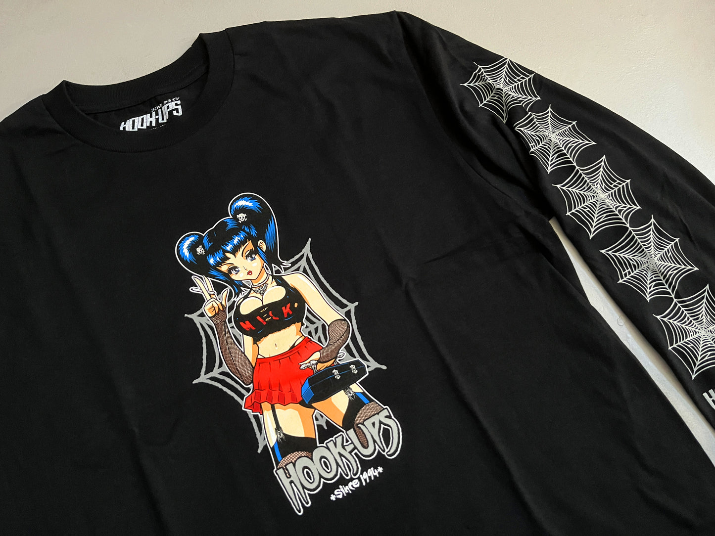 Raven LONG SLEEVE t-shirt BLACK