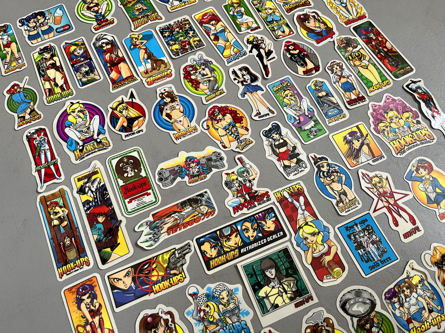 hook-ups mini size sticker pack of 70 small stickers