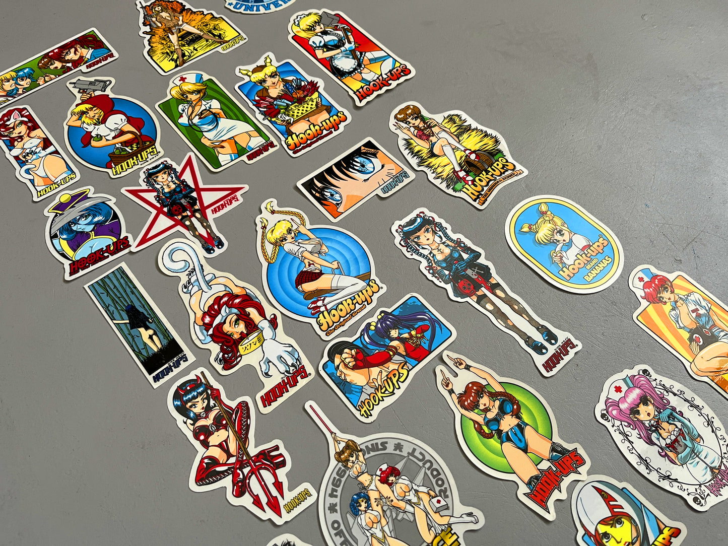 hook-ups VINTAGE sticker 27 pack