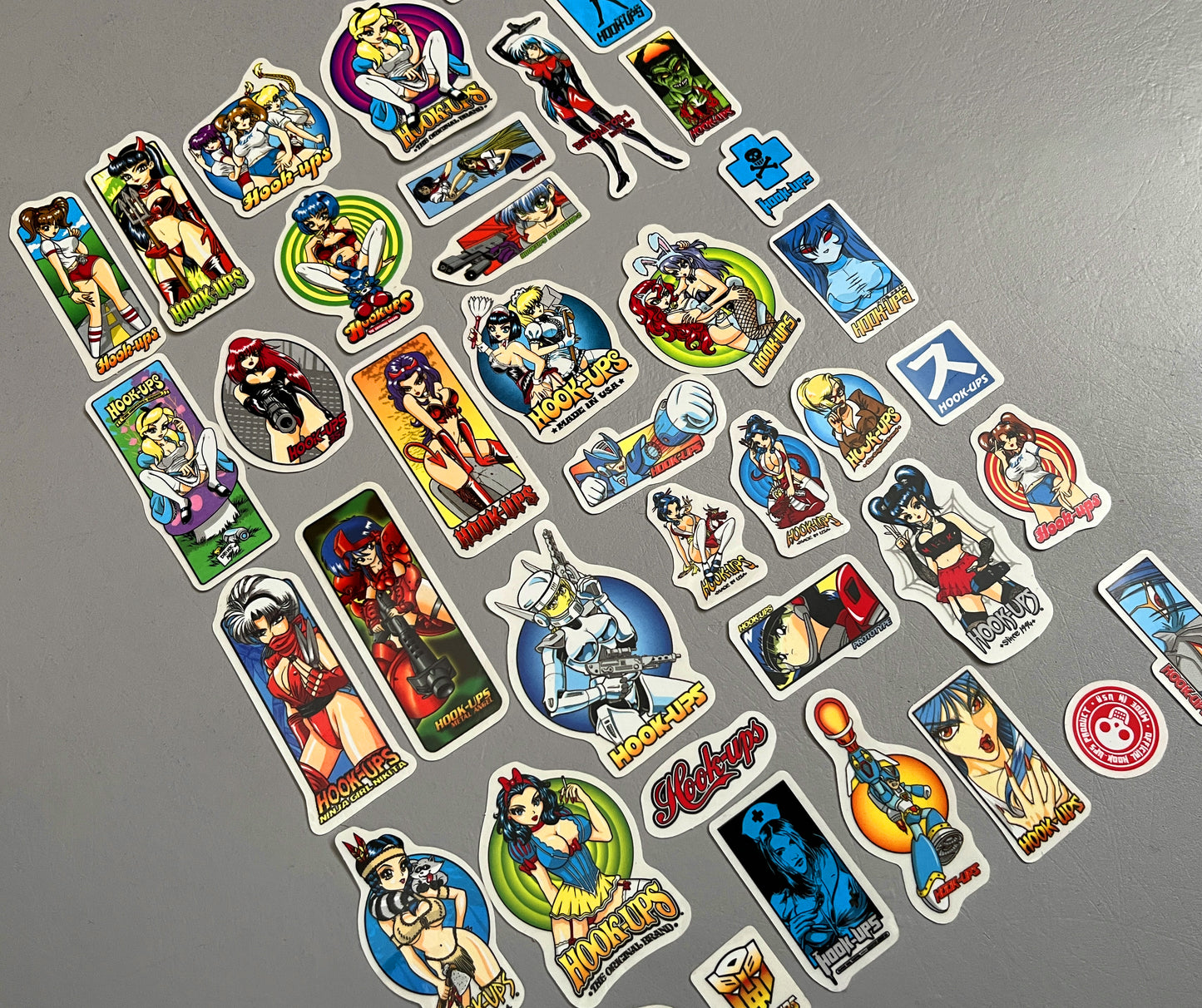 hook-ups mini size sticker pack #4 of 40 small stickers