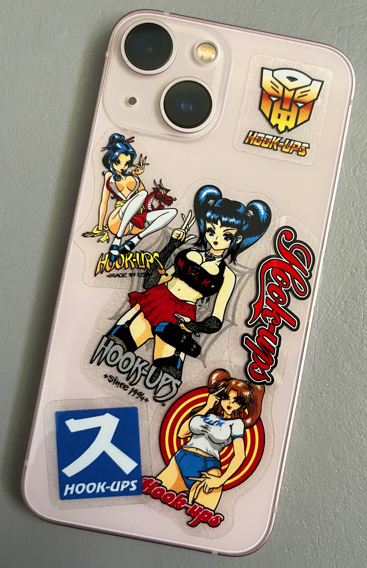 hook-ups mini size sticker pack #4 of 40 small stickers