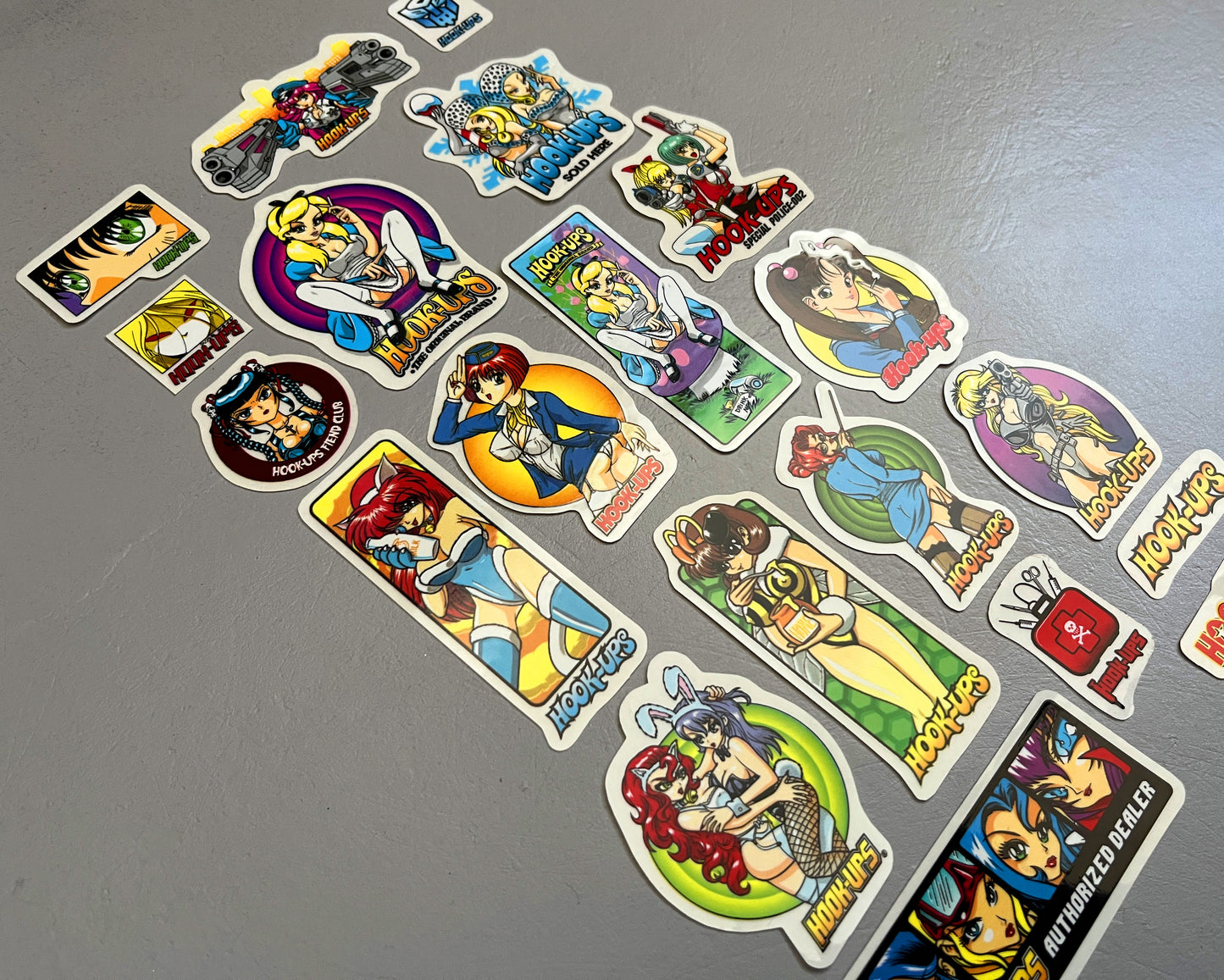 hook-ups mini size sticker pack #5 of 20 small stickers