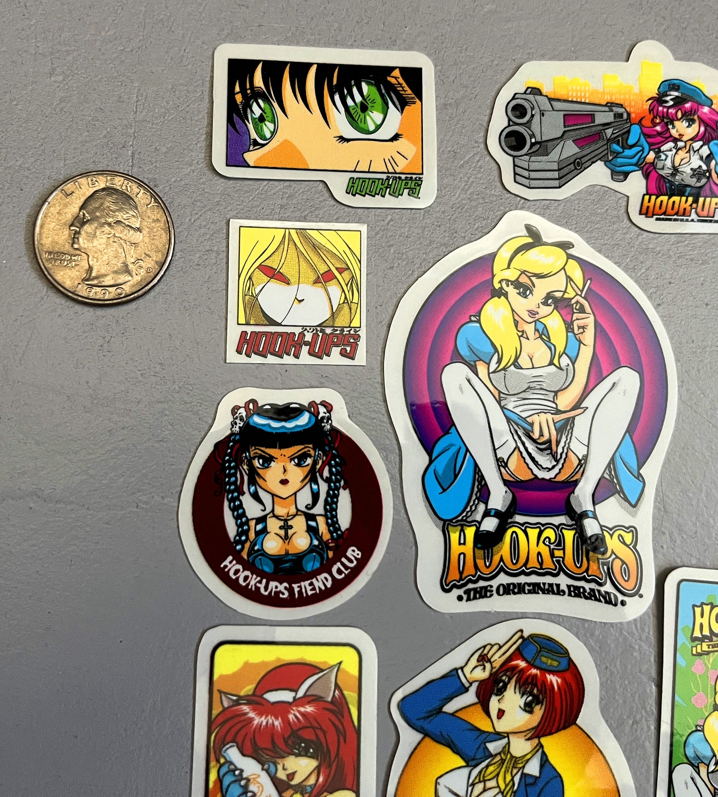 hook-ups mini size sticker pack #5 of 20 small stickers