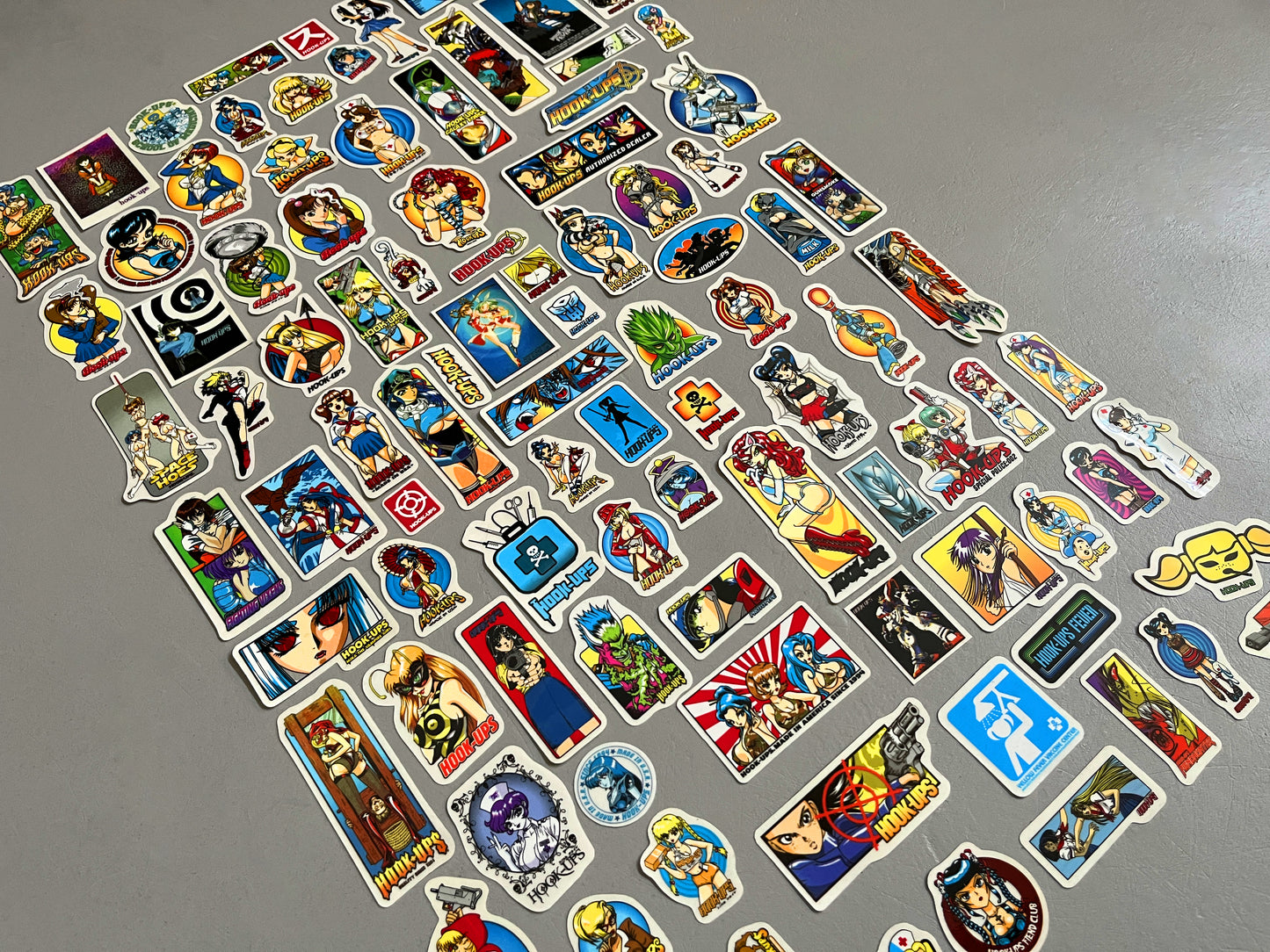 hook-ups mini size sticker pack #7 of 100 small stickers