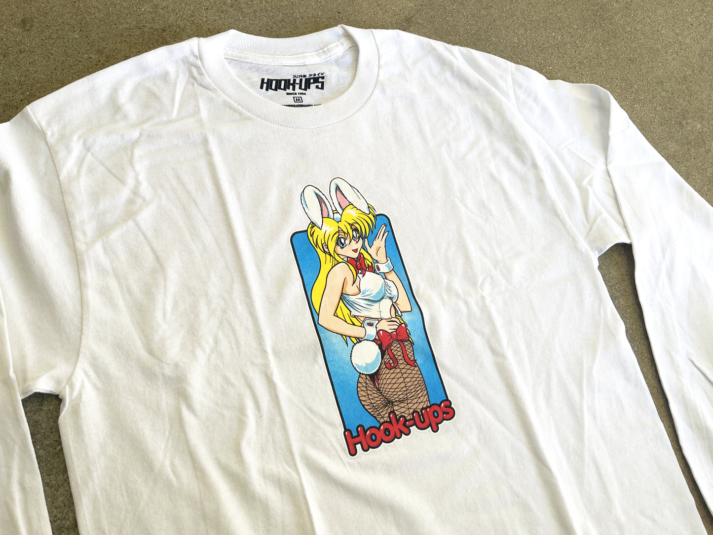 bunny girl LONG SLEEVE t-shirt - WHITE