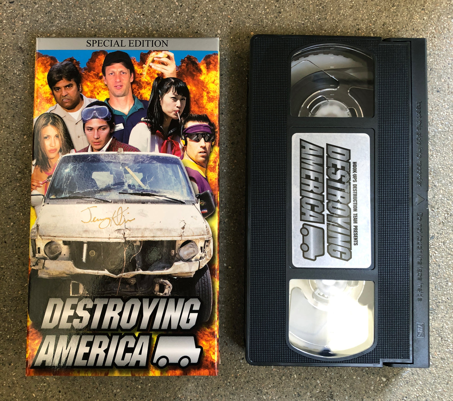 Destroying America VHS signed